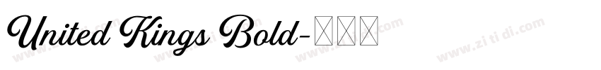 United Kings Bold字体转换